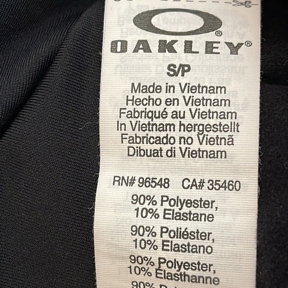 OAKLEY REGULAR FIT 1/4 ZIP PERFORMANCE VENTED LIGHTWEIGHT BLACK JACKET SIZE S - Picture 10 of 11